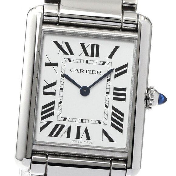 CARTIER tank mast LM WSTA0052 Silver Dial Quartz Men's Watch_882652 - Picture 1 of 6